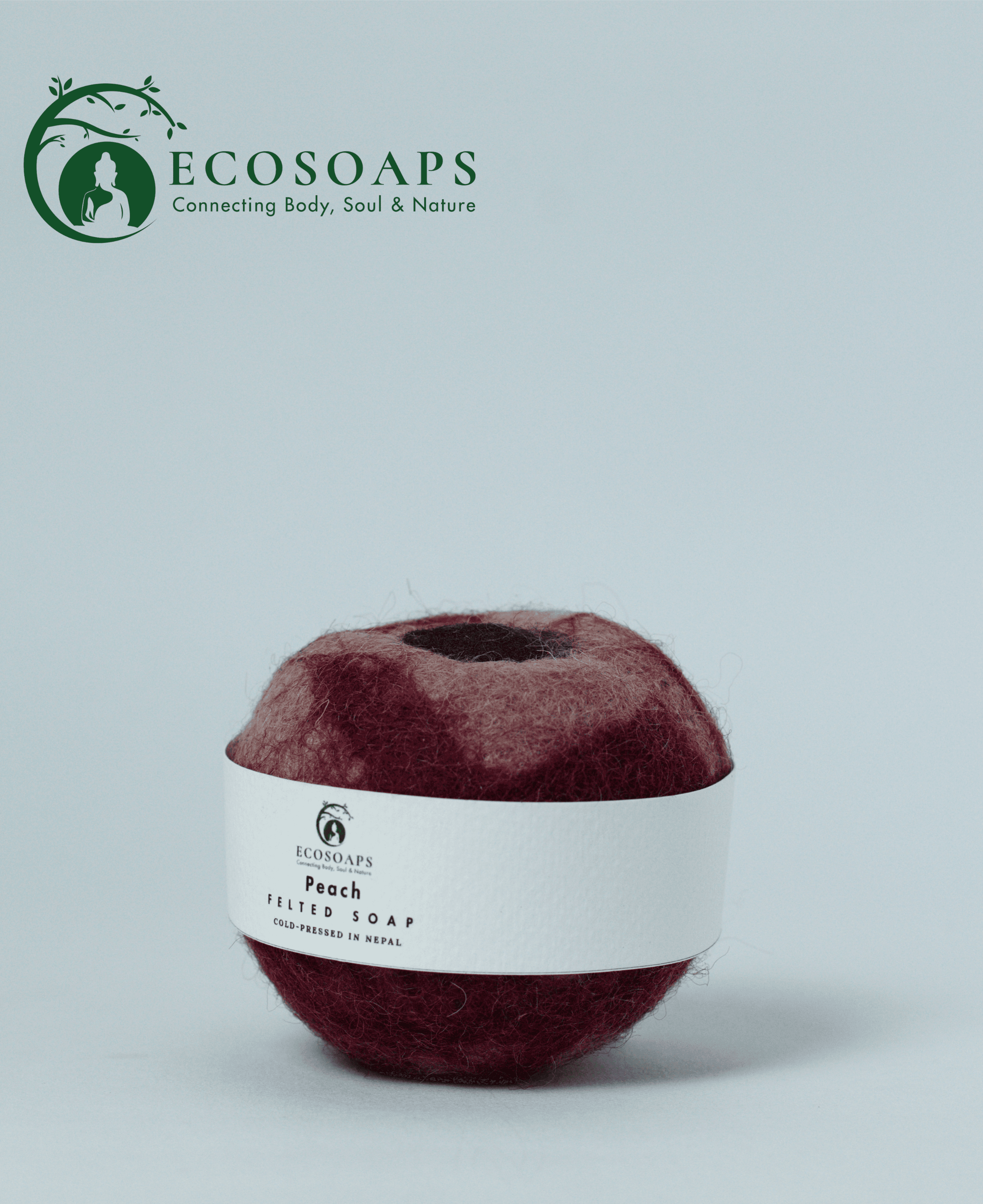 Peach Felt Soap 3