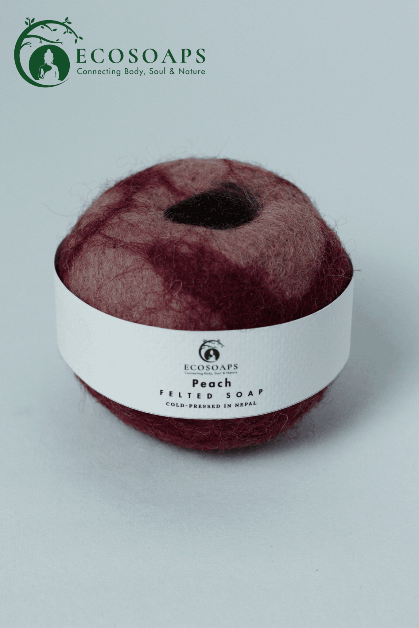 Peach Felt Soap 4